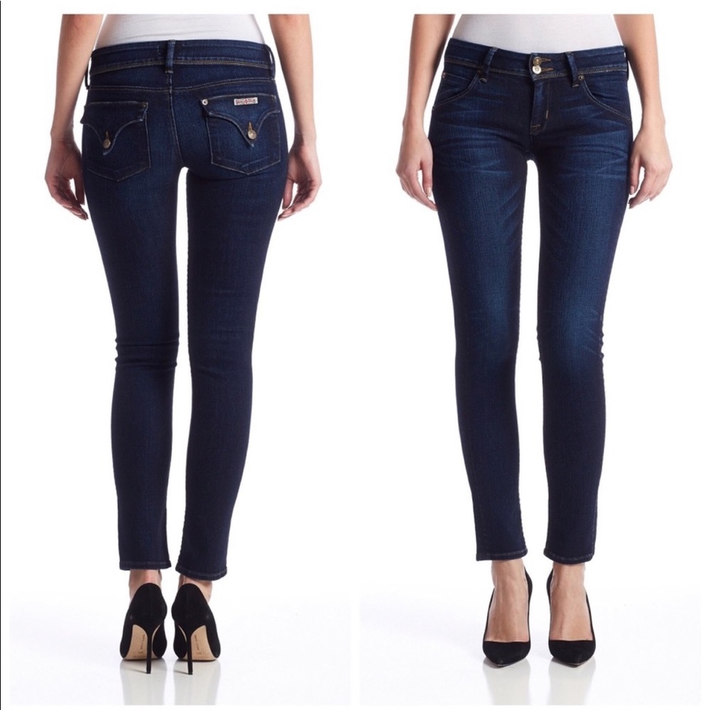 Hudson Collin Flap Skinny Ankle Jeans Rain Size 27